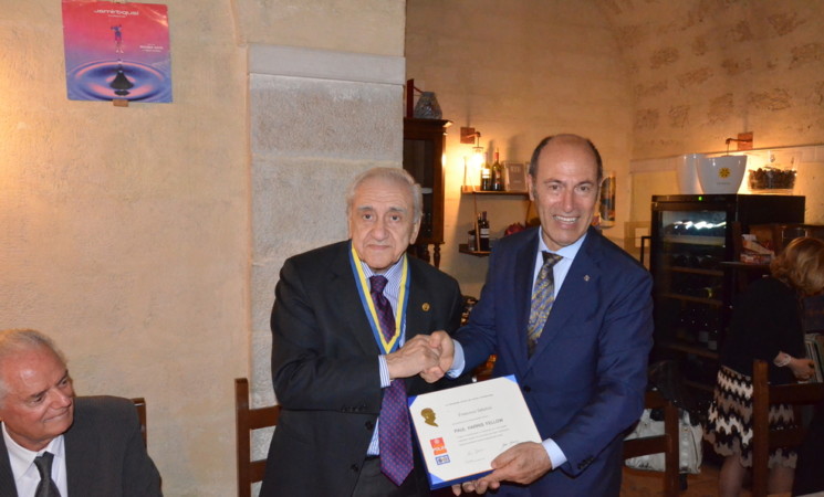 Prof. Francesco Sabatini Accademico della Crusca e Prof. Pasquale CaratÃ¹