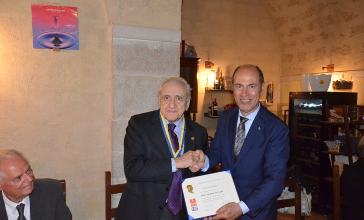 Prof. Francesco Sabatini Accademico della Crusca e Prof. Pasquale CaratÃ¹